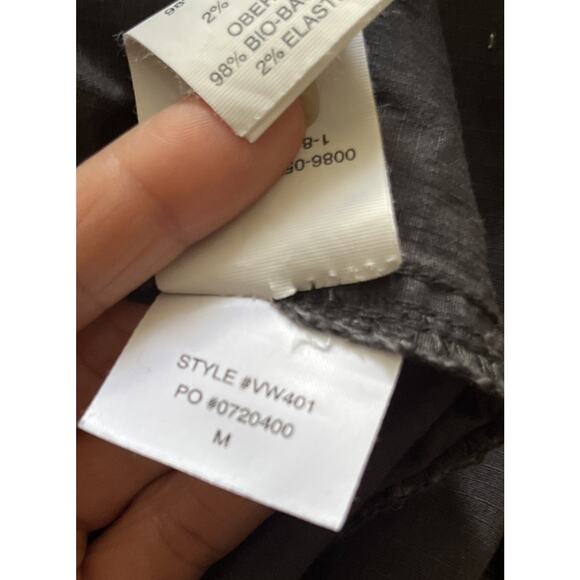 VUORI WOMEN'S Organic Cotton RIPSTOP PANT VW401 Zip Cargo Charcoal Gray Medium - Picture 12 of 12